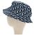 Bucket Hat Christian Dior Trotter Canvas Blue Auth 185817M 58 Blau - Ansicht 3