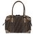 FENDI Boston Bag Zucca Canvas Schwarz Braun Auth 188433 - Ansicht 2