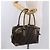 FENDI Boston Bag Zucca Canvas Schwarz Braun Auth 188433 - Ansicht 21