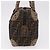FENDI Boston Bag Zucca Canvas Schwarz Braun Auth 188433 - Ansicht 4