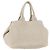 PRADA Canapa MM Handtasche Canvas Grau Gold Auth ka4948 Braun Golden