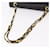 Borsa a tracolla BALLY Double Flap Chain in pelle nera e oro Auth am11961V Nero D'oro  - vista 7