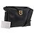 Céline CELINE Schultertasche aus Leder Schwarz Gold Auth 187456 Golden