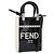 Borsa FENDI in pelle vernice 2 modi Nero Argento Auth ka4919M