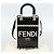 Borsa FENDI in pelle vernice 2 modi Nero Argento Auth ka4919M - vista 12