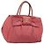 Borsa a mano PRADA Ribbon Nylon Pink Gold Auth 186427 Rosa D'oro