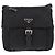 Borsa a tracolla PRADA Nylon Nero Argento Auth 189321A - vista 13