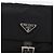 Borsa a tracolla PRADA Nylon Nero Argento Auth 189321A - vista 18