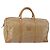 Céline Borsa Boston CELINE Macadam Canvas PVC Beige Oro Auth gh2046 D'oro