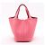 Hermès Borsa a secchiello Picotin 18 in pelle Taurillon Clemence Rose Azalee Rosa - vista 2