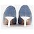 Décolleté Chanel Cap Toe CC Star Charm Kitten Heels Blu - vista 4