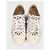 Sneakers Chanel White Perforated Textile Lace-Up EU 38 usate - vista 2