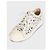 Sneakers Chanel White Perforated Textile Lace-Up EU 38 usate - vista 3
