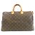 Borsa Boston Louis Vuitton Monogram Speedy Marrone