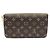 Borsa a tracolla Louis Vuitton Monogram Pochette Felicie Marrone - vista 2