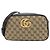 Borsa a Spalla Gucci GG Marmont Nero Beige