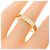 Anello Icon Band Gucci in oro giallo 18K - vista 4