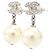 Orecchini a lobo Chanel 36138 Argento e Bianco - vista 2