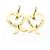Tiffany & Co Orecchini a lobo in oro 18K Tiffany Loving Heart D'oro - vista 7