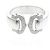 Cartier 2C Boucle Diamantring Silber