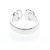 Cartier 2C Boucle Diamantring Silber - Ansicht 3