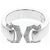 Cartier 2C Boucle Diamantring Silber - Ansicht 5