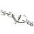 Collana con pendente Chopard Happy Diamonds Argento - vista 13