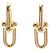 Tiffany & Co Pendientes de aro medianos en oro rosa de 18K Tiffany Dorado - vista 2