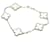 Van Cleef & Arpels Vintage Alhambra White Gold Charm Bracelet Silvery  - view 1