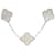 Van Cleef & Arpels Vintage Alhambra White Gold Charm Bracelet Silvery  - view 2