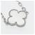 Van Cleef & Arpels Vintage Alhambra White Gold Charm Bracelet Silvery  - view 9
