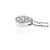Autre Marque Collana a forma di pera con pavé di diamanti Vendome Aoyama Argento - vista 3