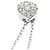 Autre Marque Collana a forma di pera con pavé di diamanti Vendome Aoyama Argento - vista 6