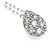 Autre Marque Collana a forma di pera con pavé di diamanti Vendome Aoyama Argento - vista 7