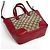 Borsa Gucci motivo GG Rosso Beige - vista 2