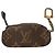 Louis Vuitton Mini Monedero Llavero Monogram Castaño Monograma
