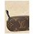 Louis Vuitton Mini Monedero Llavero Monogram Castaño Monograma - vista 4