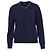 Klassischer V-Ausschnitt Wollpullover mit Roberto Cavalli Logo Blau