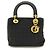 Borsa Christian Dior Lady Dior in nylon Nero