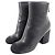 Timeless Chanel G39529 Leder Stiefeletten Schwarz