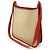Borsa a tracolla Hermès VespaPM Toile H Rosso Beige - vista 2