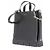 Autre Marque Borsa a mano in pelle nera Nero - vista 2
