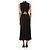 Maje Black sleeveless knit midi dress - size UK 8 - view 2
