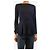 Autre Marque Marineblauer Peplum-Top mit Plissee - Größe S - Ansicht 3