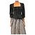 Alice by Temperley Schwarze Knopfbluse - Größe UK 8