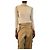 Fendi Rippstrick-Top mit Streifen in Creme - Größe XS Roh