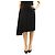 Prada Falda midi negra con paneles asimétricos - talla UK 10 Negro
