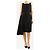 Prada Falda midi negra con paneles asimétricos - talla UK 10 Negro - vista 2