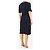 Victoria Beckham Vestido midi acanalado azul marino - talla UK 10 - vista 2