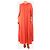 Elie Saab Korallenfarbenes Cape-Maxikleid - Größe UK 12 Orange - Ansicht 4